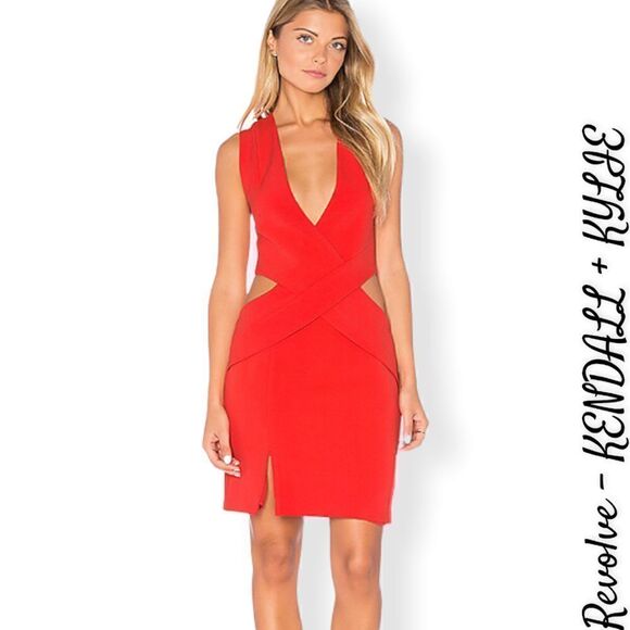 Kendall & Kylie Orange Mini Cut Out Dress - Picture 10 of 11
